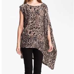 Rachel Zoe Asymmetrical Print Tunic